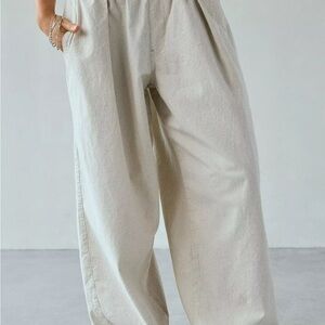 BDG Cream Striped Pants